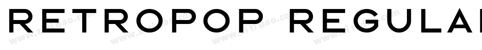 Retropop Regular字体转换